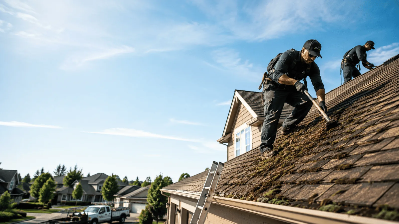 Roof Moss Removal in Cloverdale, OH near me